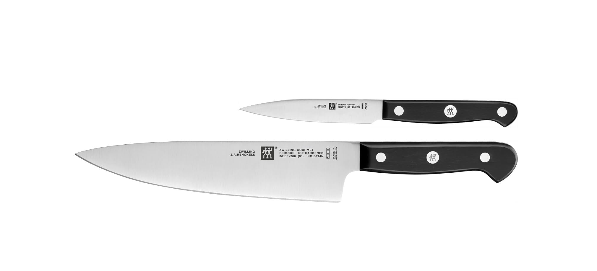 ZWILLING Gourmet 2-Piece Knife Set | Stainless Steel Chef & Paring Knives