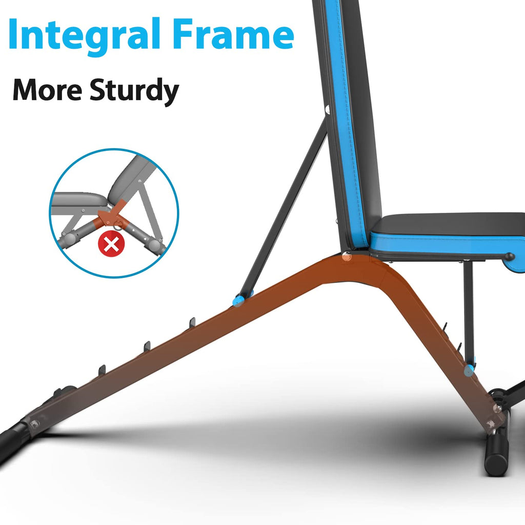 JX FITNESS Adjustable Weight Bench – Incline Decline Home Gym Bench