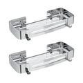 Strength Enemy Shower Caddy – 304 Stainless Steel No-Drill Shelf (2 Pack)