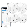 ANTELA Smart Plug with Energy Monitoring, WiFi Alexa Compatible (4 Pack)