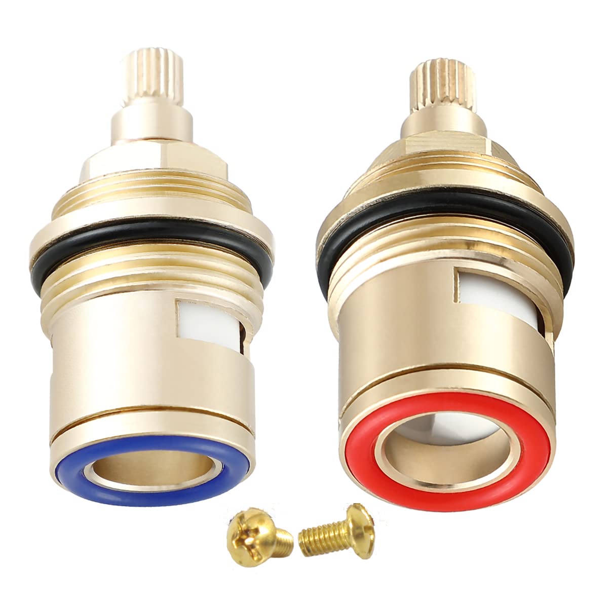 Winskybath 3/4 Ceramic Disc Cartridge Pair | Brass Faucet Valve 53mm