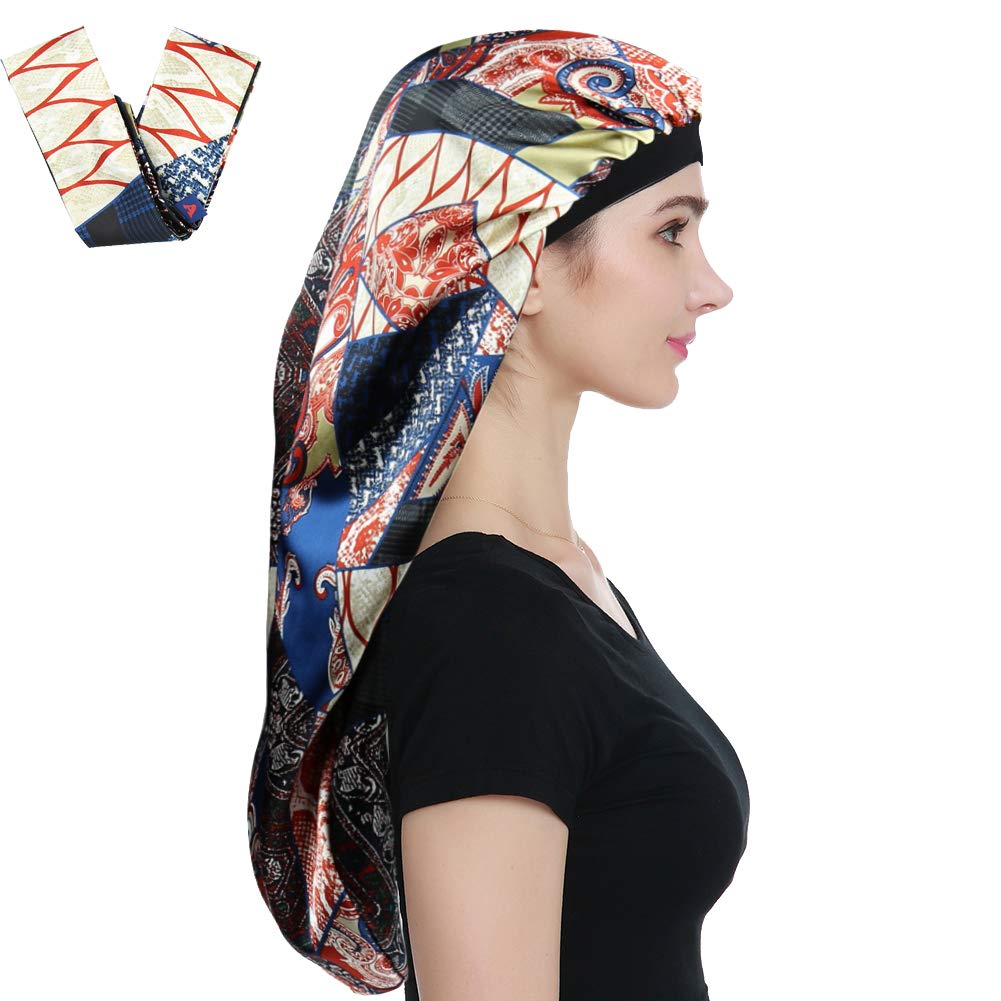 Extra Large Satin Sleep Bonnet for Curly Hair and Braids