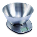 Exzact Digital Kitchen Scale with Stainless Steel Mixing Bowl | 5kg Capacity