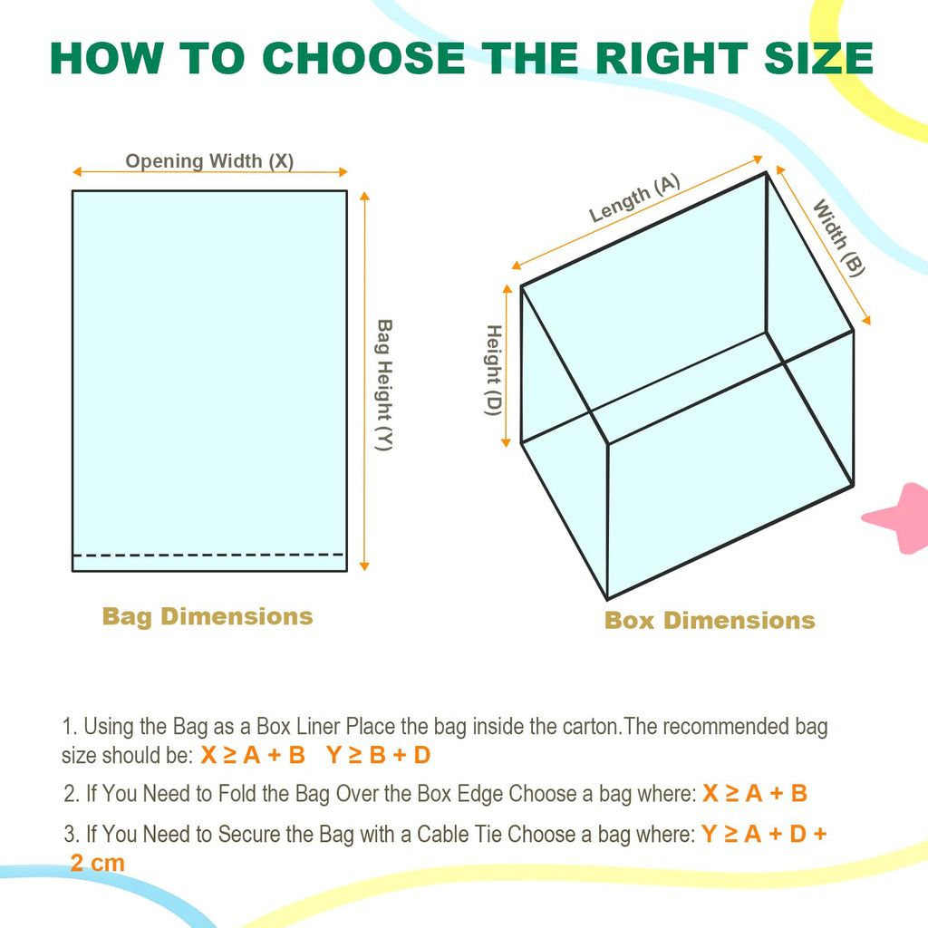 Extra Large Clear Plastic Bags - 150 x 150cm 5 Pack Heavy Duty Large Plastic Storage Bags with Zip Ties