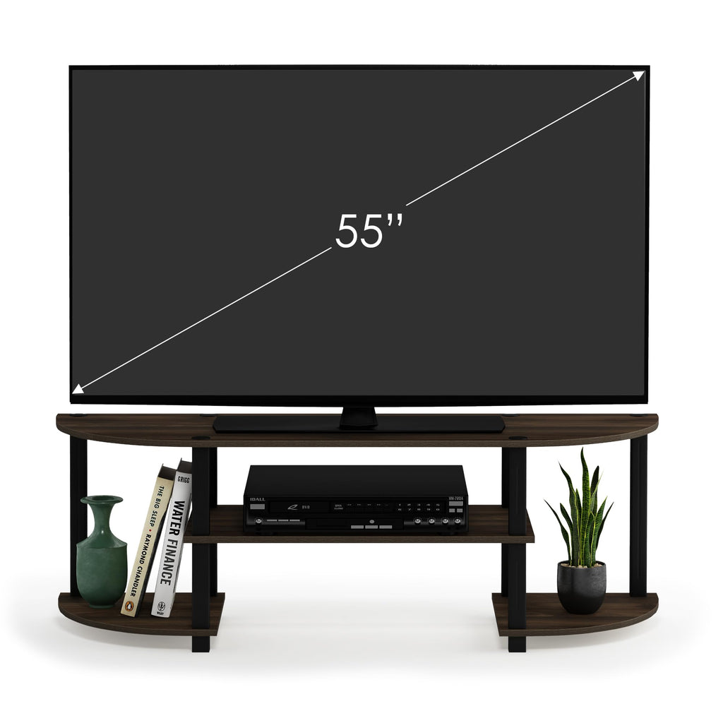 Furinno Turn-S-Tube TV Stand - Wide Entertainment Center for 55 Inch TV