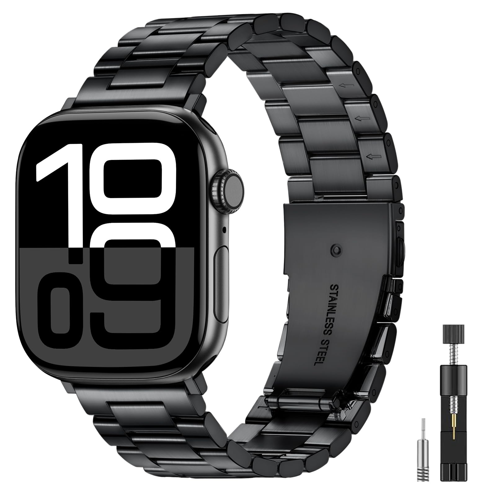 Connectif Stainless Steel Apple Watch Band – Business Metal Strap