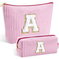 SEFORICO Personalized Makeup Bag | Large Capacity Toiletry Pouch 2 Pack