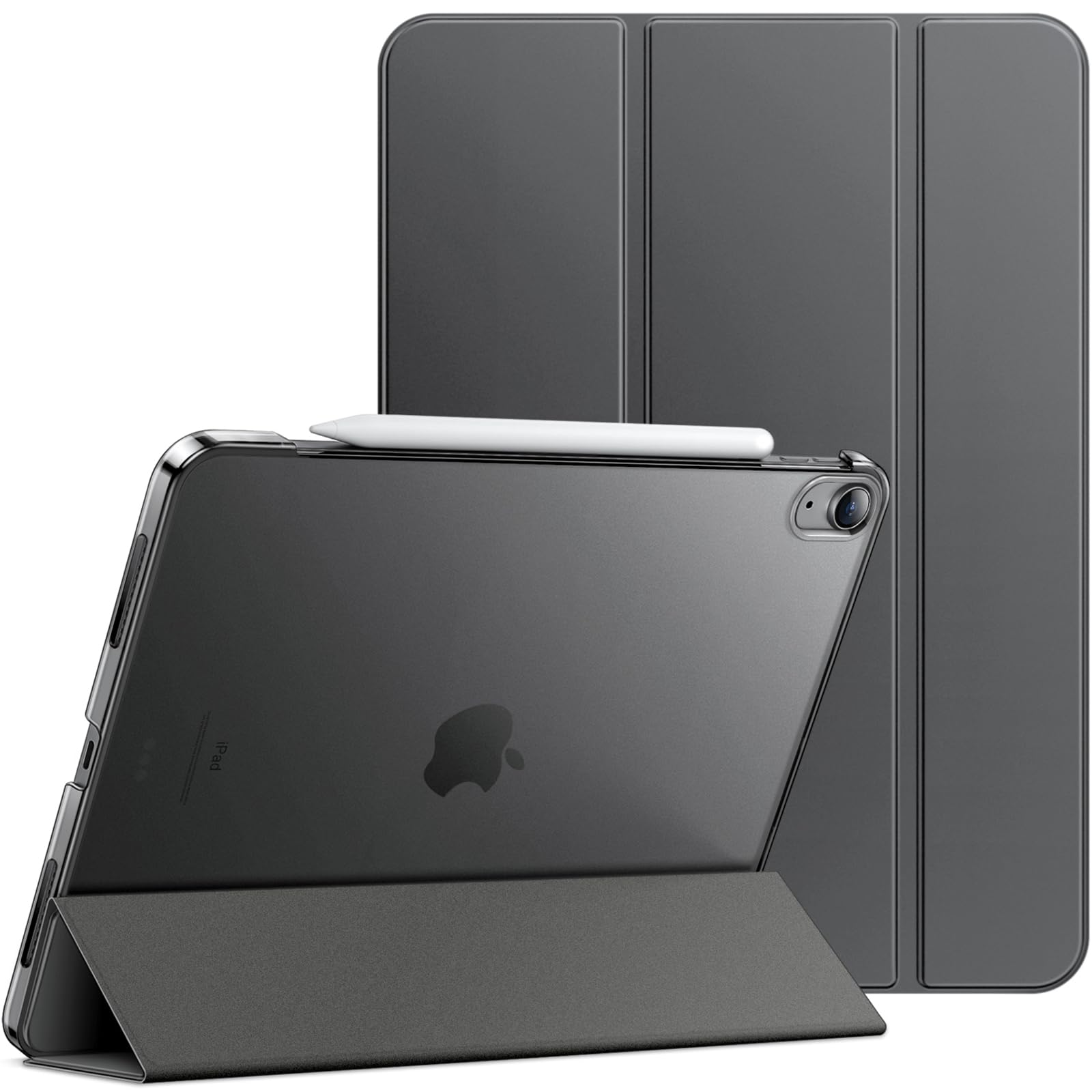 JETech iPad Air 13-Inch M3/M2 Case | Slim Smart Cover – Space Gray