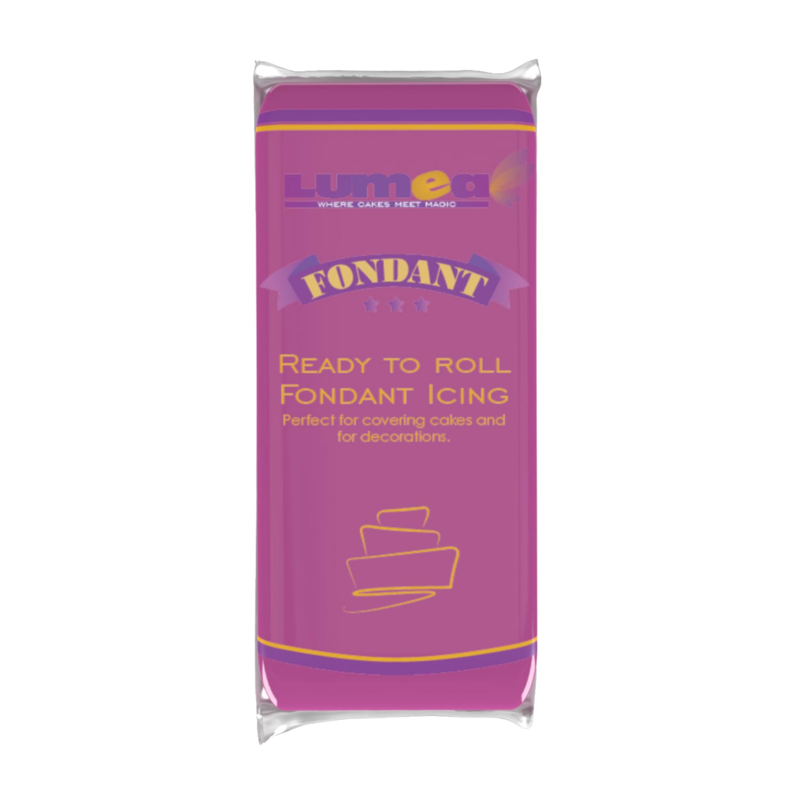 Dekozauber24 Purple Fondant Icing 1kg | Ready to Roll Cake Decoration