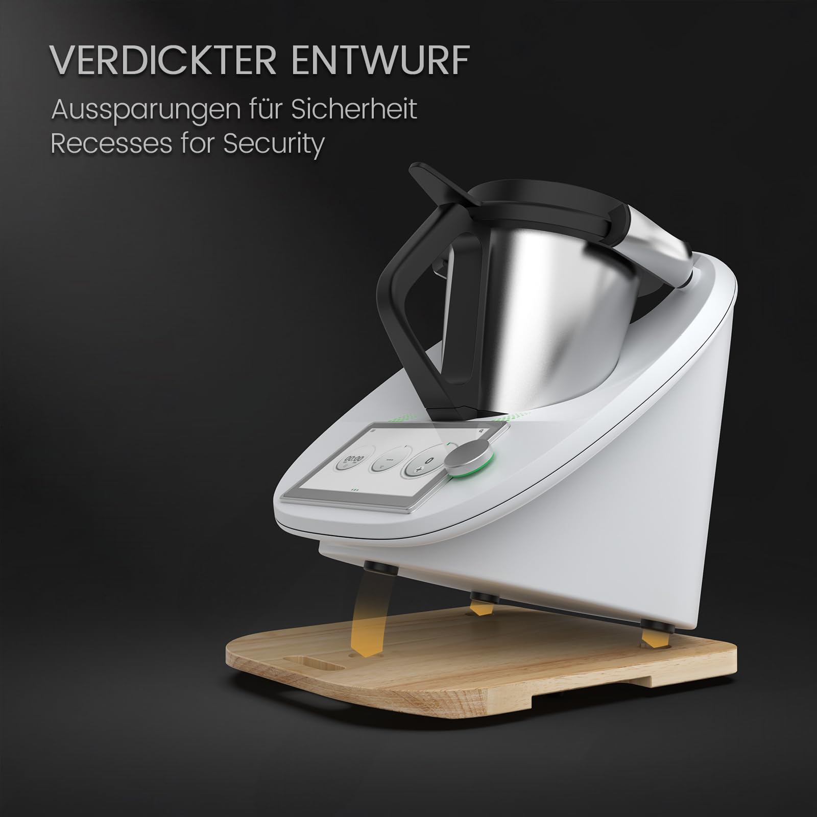 Siegvoll Wooden Sliding Board for Thermomix TM6 TM5 | Thickened Glider