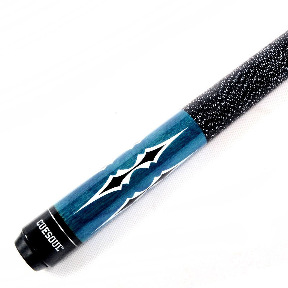 CUESOUL 58 Inch Maple Billiard Pool Cue - 19 Oz 1/2 Jointed Stick