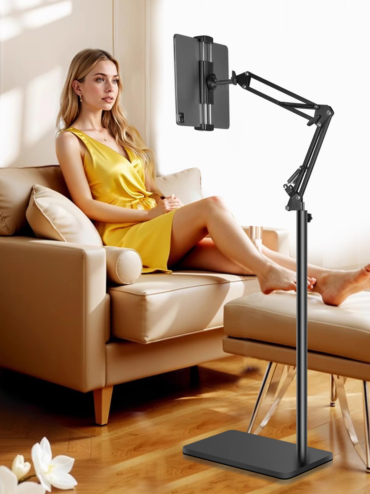 Tablet Floor Stand – Heavy Duty Adjustable Mount for iPad