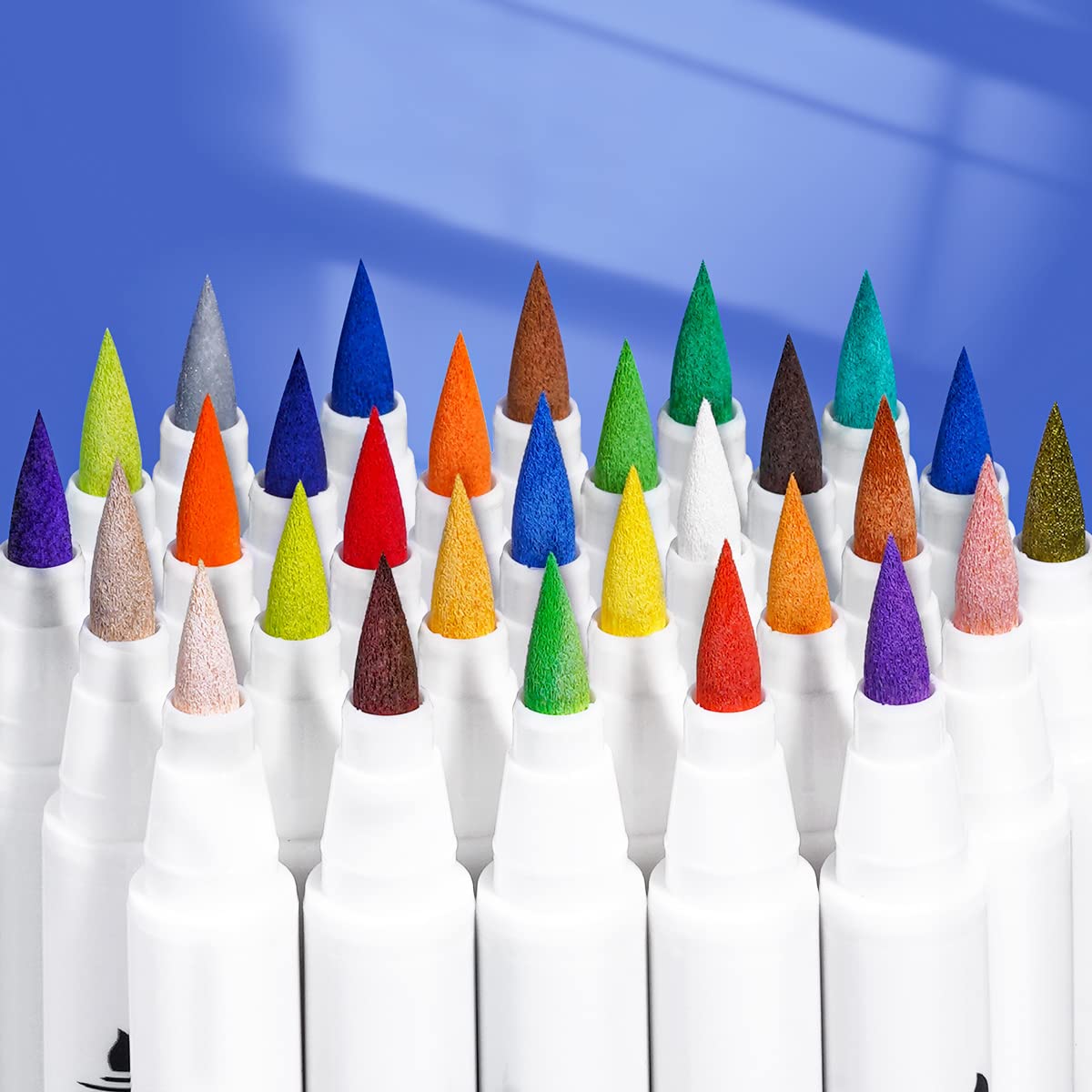 Arrtx 30 Colors Acrylic Paint Brush Pens for Rock Painting and DIY Crafts