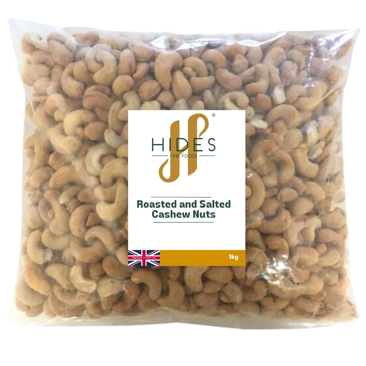 Hides Fine Foods Roasted & Salted Cashew Nuts – Premium Bulk Snacks 1kg