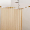 Crkmire L-Shaped Corner Shower Curtain Rod – Gold Stainless Steel