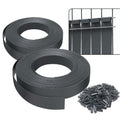 VOUNOT PVC Garden Privacy Fence Screen Strips - 150m x 4.7cm, Grey