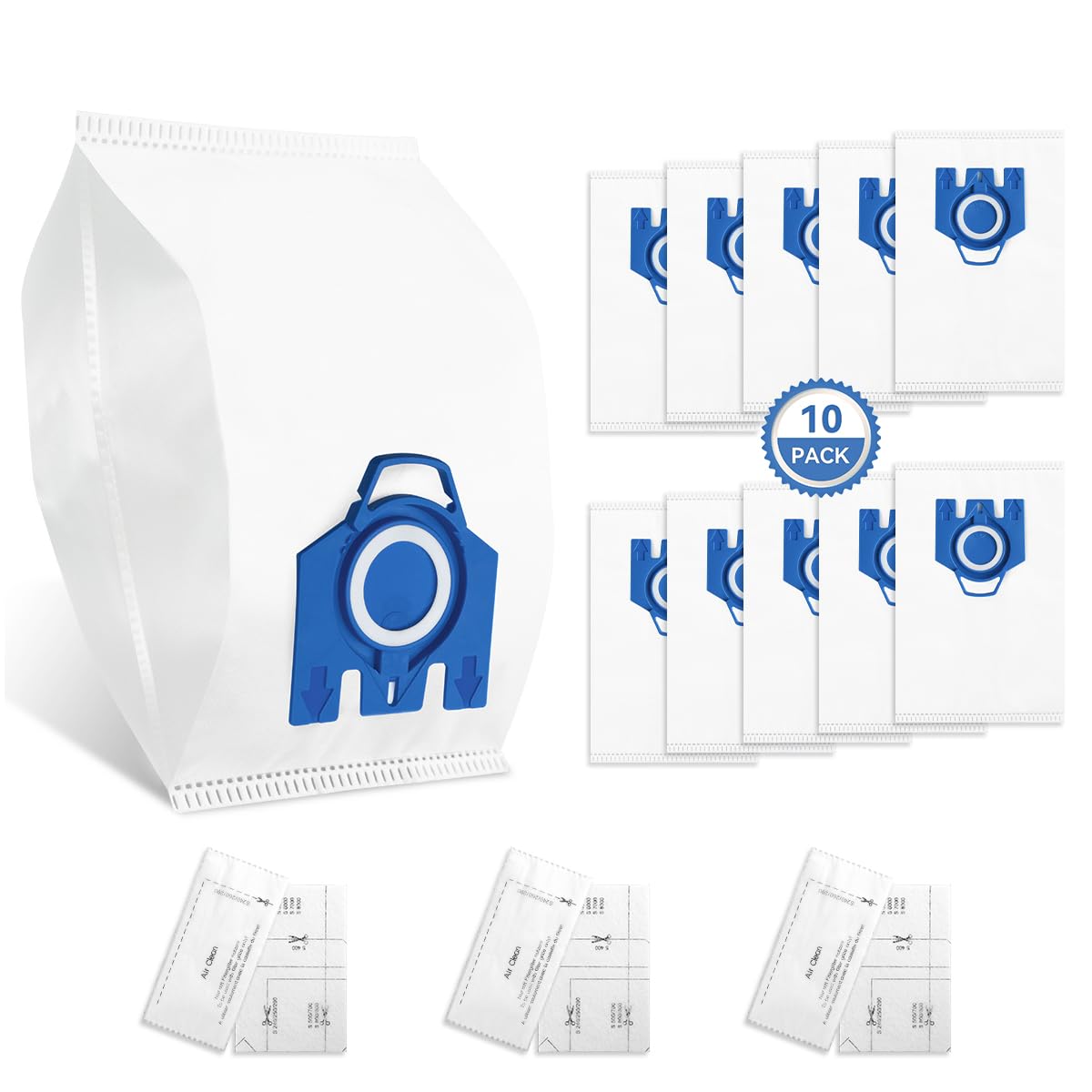 Miele GN HyClean 3D Efficiency Dust Bags for Complete C3 C2 C1 - 10 Pack