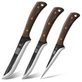 HOSHANHO 3-Piece Butcher Knife Set | Hand Forged High Carbon Steel
