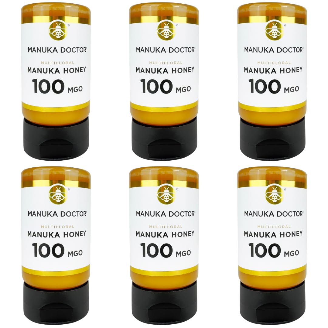 Manuka Doctor MGO 100 Multifloral Honey – 100% Pure Raw NZ (6x300g)
