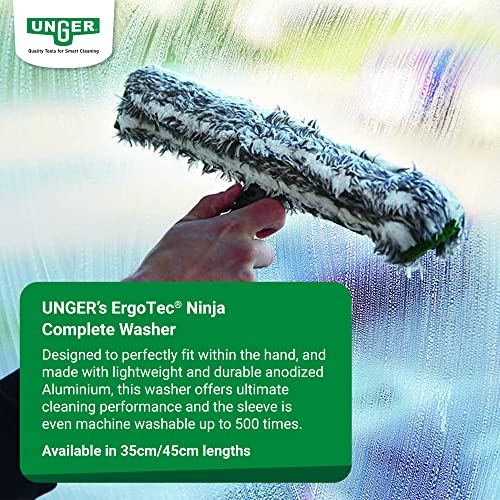 Unger ErgoTec Ninja 45cm Window Washer – Microfibre & Swivel Handle