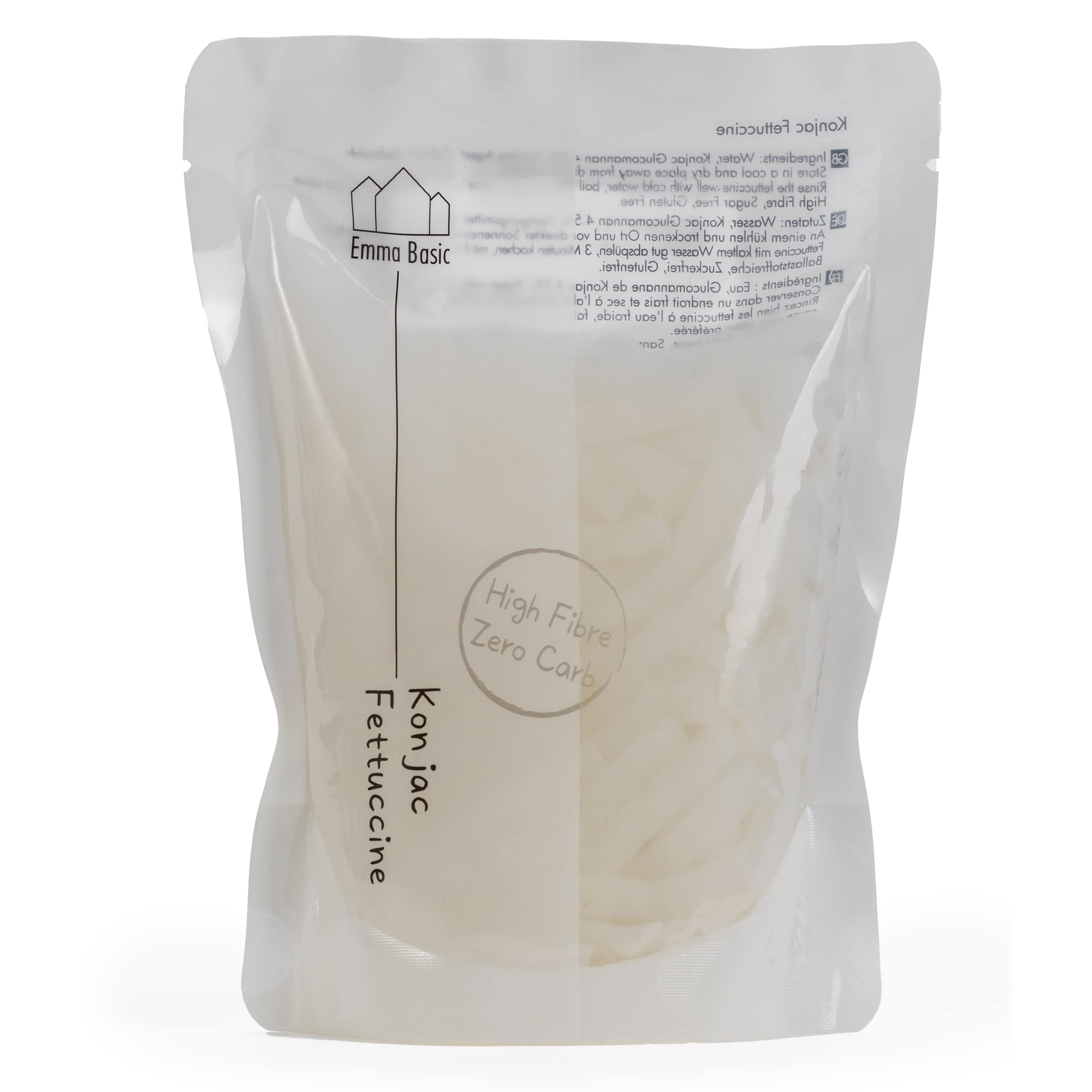 Emma Basic Konjac Fettuccine – Zero Carb Gluten Free Pasta (12x200g)