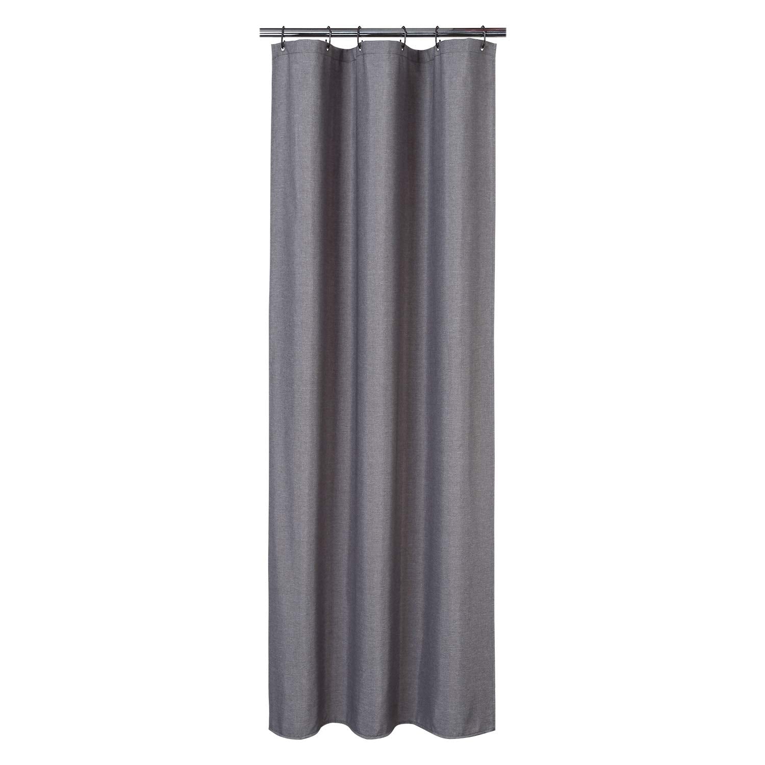 Jolof Store Flax Linen Heavyweight Shower Curtain - Grey, 80x180 cm