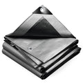 VOUNOT 4x6m Heavy Duty Tarpaulin | 240g/m² Waterproof Tarp - Grey