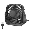 Jsdoin USB Desk Fan – 3-Speed Mini Portable Desktop Cooling Fan, Black