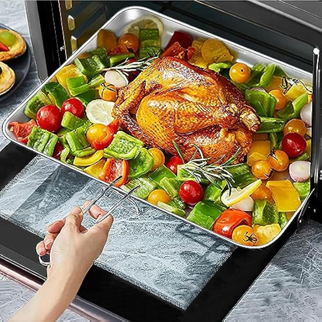 9-Piece Stainless Steel Baking Sheet and Cooling Rack Set