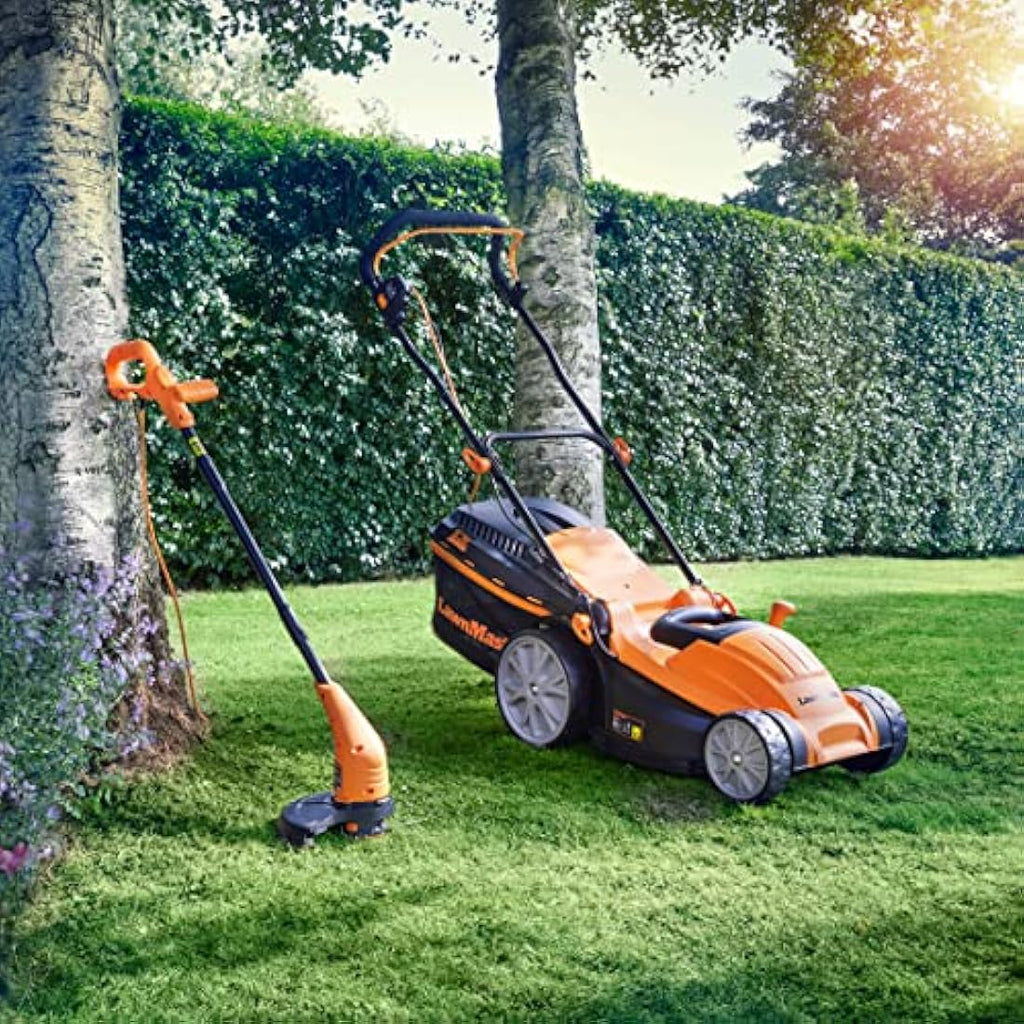 LawnMaster 1800W 40cm Electric Lawnmower & 350W Grass Trimmer Set