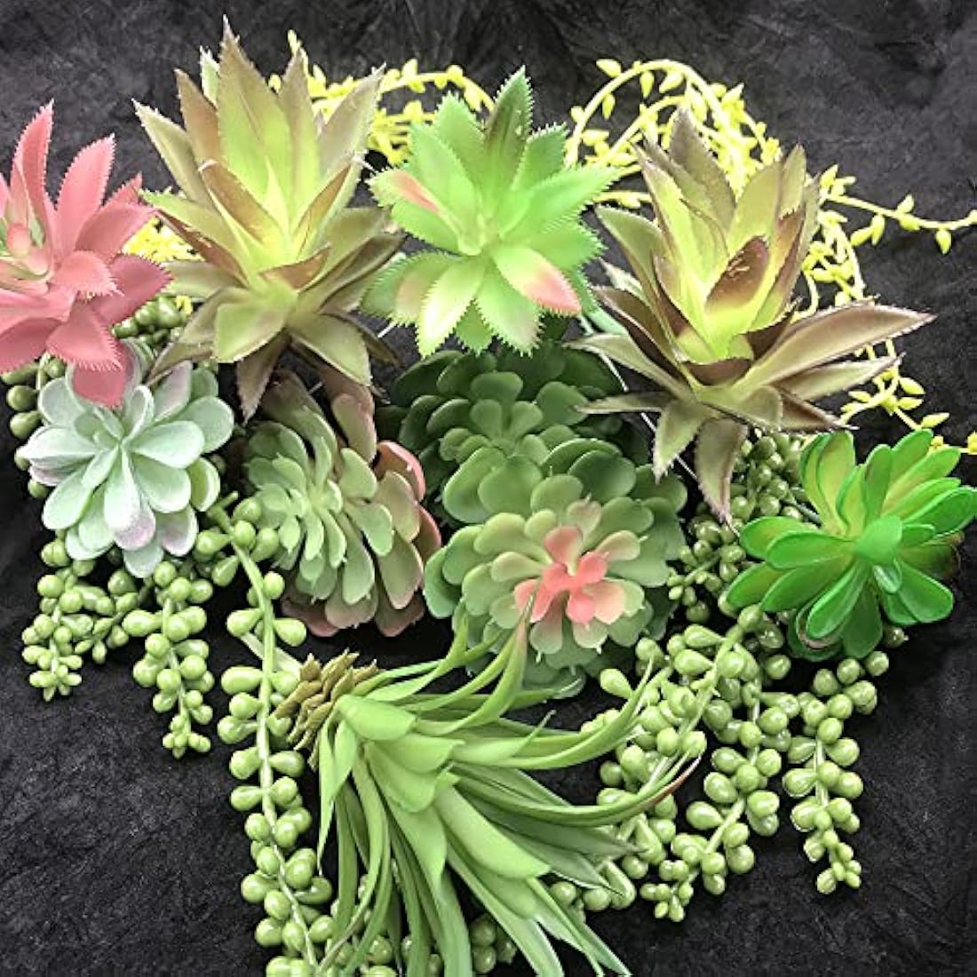 15 PCS Artificial Succulent Plants – Realistic Faux Greenery