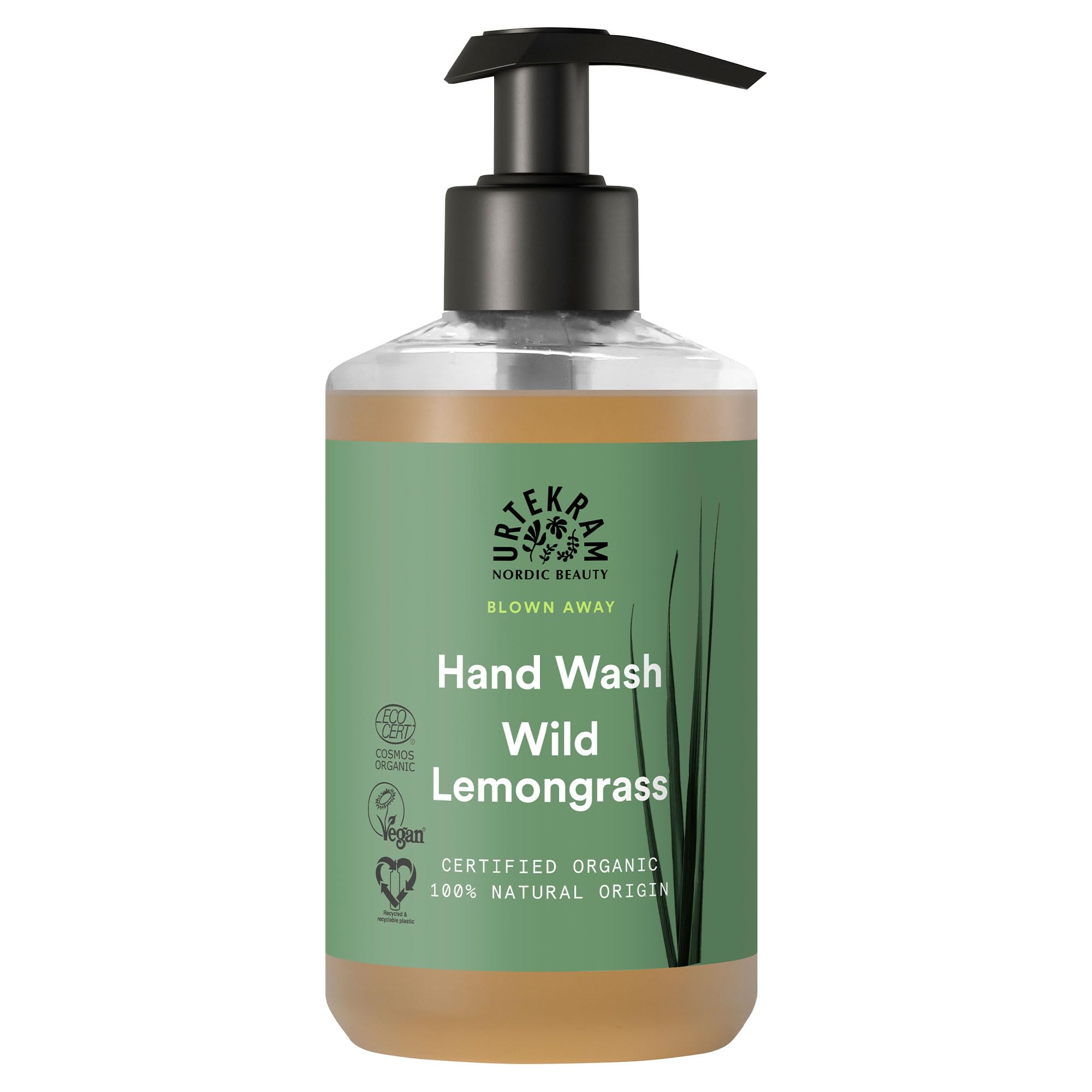 Urtekram Wild Lemongrass Hand Wash | Organic & Vegan Soap - 300ml
