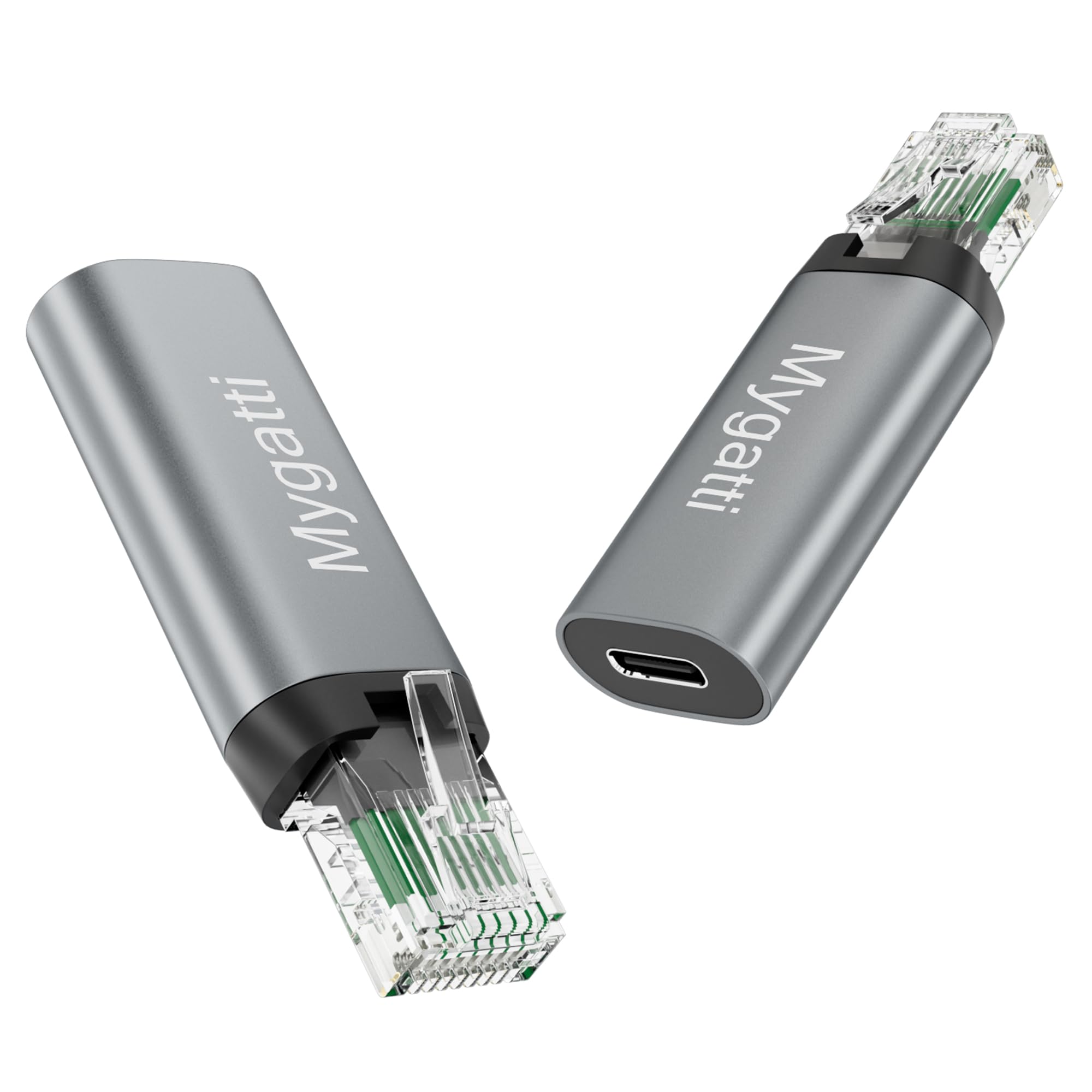 Mygatti USB C to Ethernet Adapter 2-Pack | 1Gbps RJ45 Network Converter