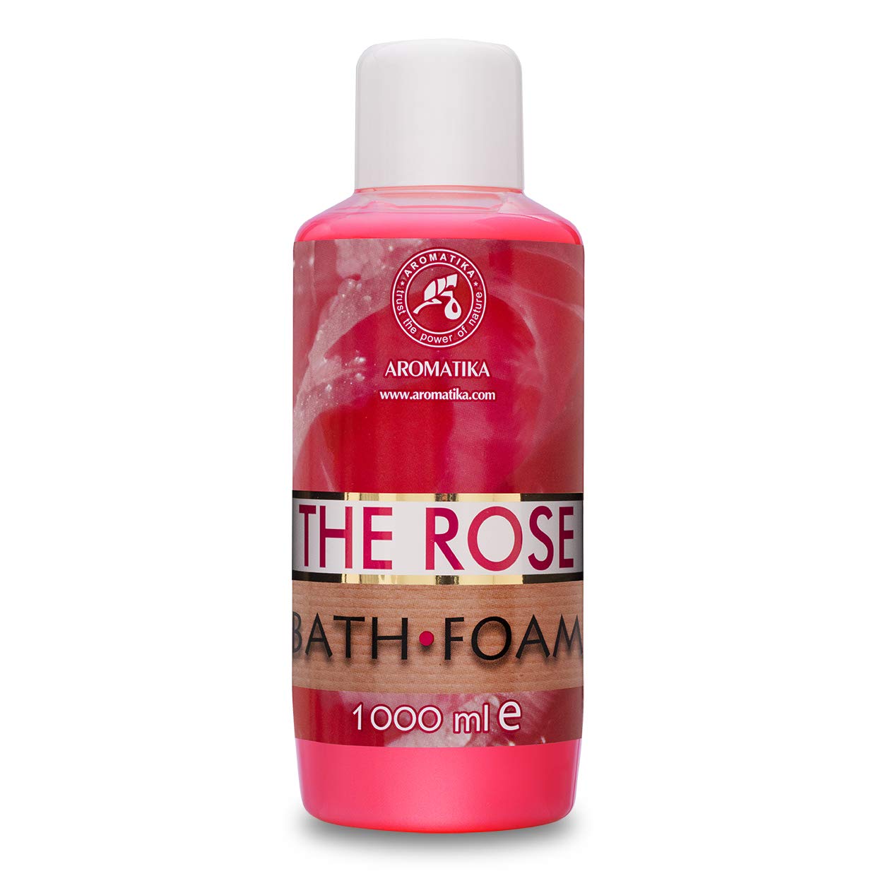 Rose Essential Oil Bubble Bath Foam - Relaxing Spa - 1000ml
