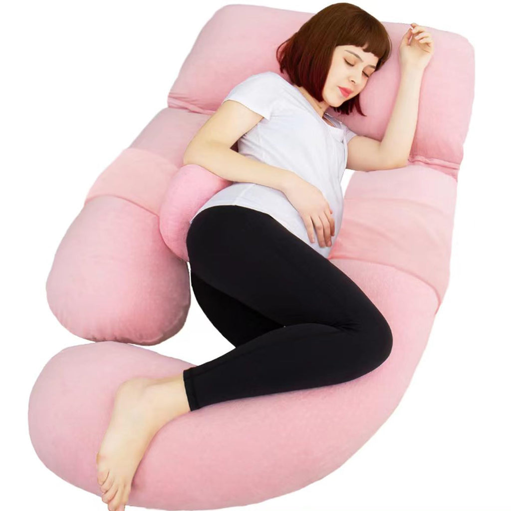 AS AWESLING 60in Full Body Pregnancy Pillow | U-Shape Maternity Lounger