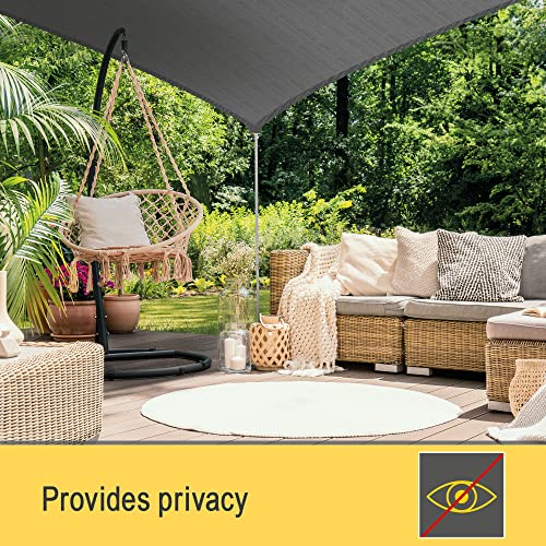 Sol Royal SolVision HS9 Triangle Sun Shade Sail – HDPE UV Protection, 6m