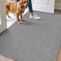 DEXI Indoor Door Mat – 81x122cm Non-Slip Dirt Trapper Entrance Rug, Grey