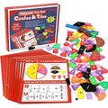 Jolof Store Magnetic Fraction Tiles & Circles - Elementary Math Set