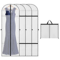 Dntorx 4PCS Long Dress Bags Covers PEVA Wedding Dress Bags 71in, White