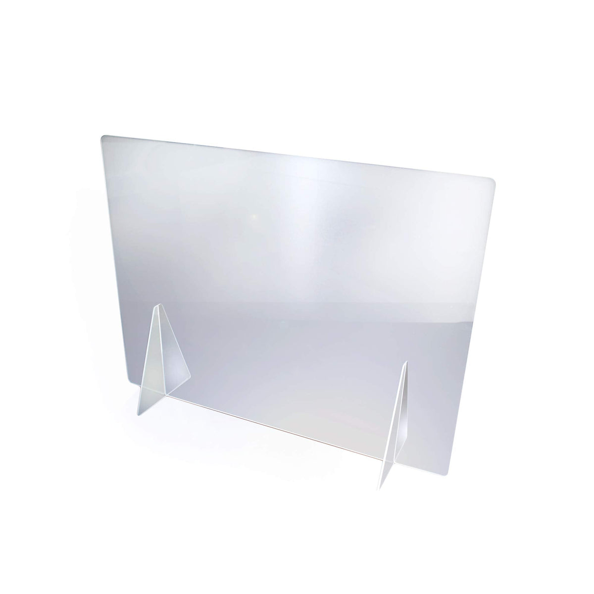 Viztex Protective Sneeze Guard Safety Screen 74.5x90cm Durable 5mm Thick Acrylic Protection Shield Partition for Office Desks, Workstations, Counters - image 1