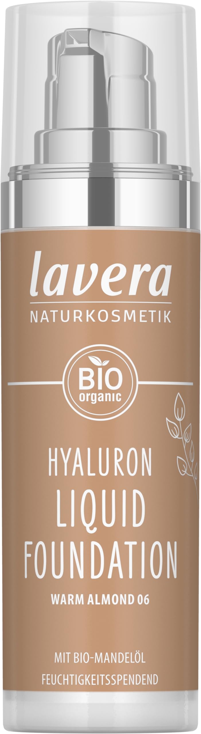 lavera Hyaluron Liquid Foundation – Warm Almond 06 – Vegan Makeup
