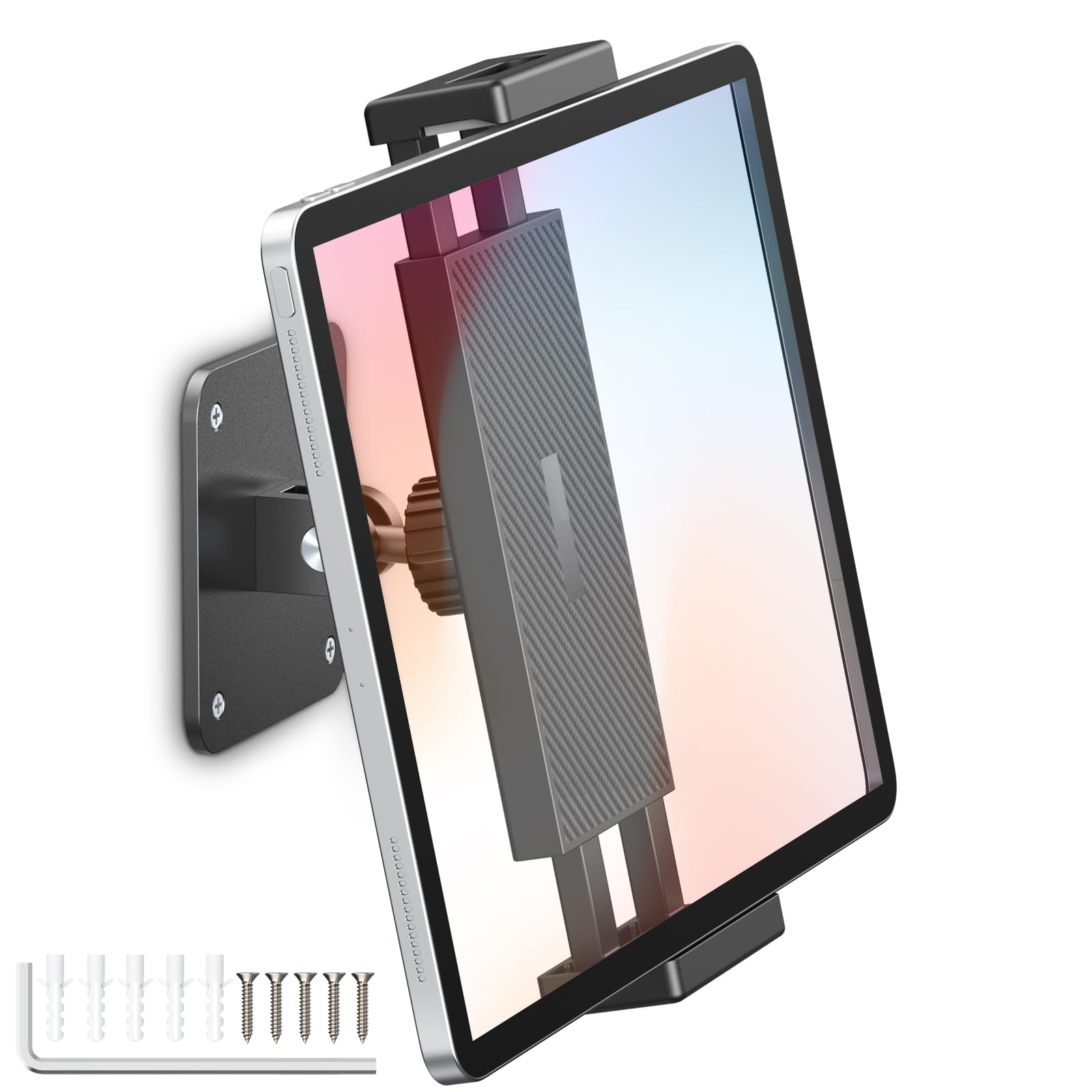 urmust Aluminum Tablet Wall Mount – 360° Adjustable iPad Holder