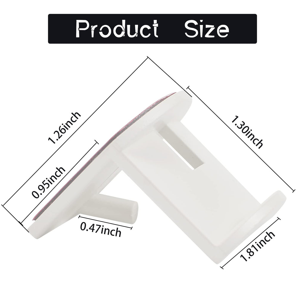10 Pack Adhesive Hat Holder Cap Hook for Wall Mount No Drilling Hat Rack