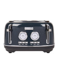 Haden Jersey 4-Slice Toaster – Steel Blue Stainless Steel Wide Slot