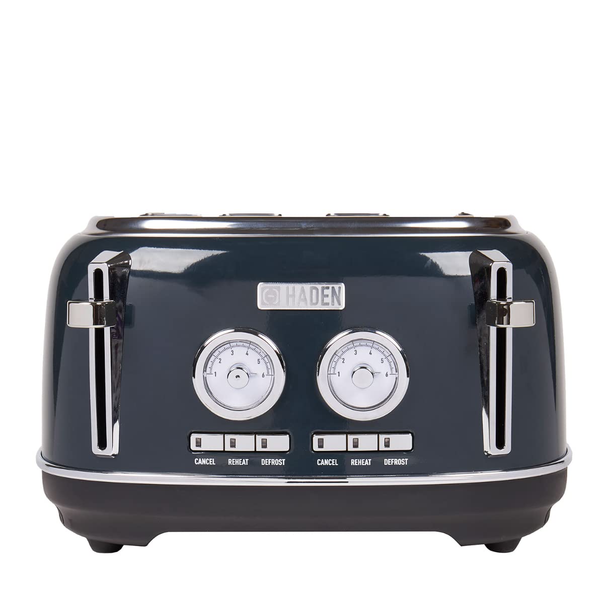 Haden Jersey 4-Slice Toaster – Steel Blue Stainless Steel Wide Slot