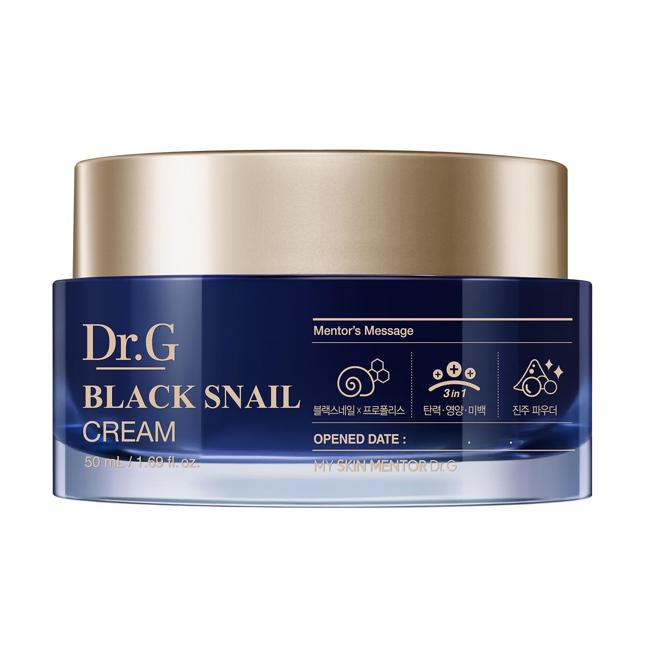 Dr.G Black Snail Cream – Anti-Aging Firming K-Beauty Moisturizer, 50ml