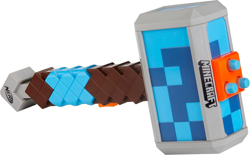 Nerf Minecraft Stormlander Dart-Blasting Hammer – 3 Elite Darts