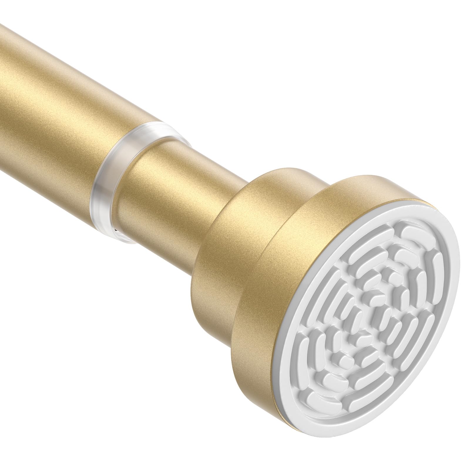 Jolof Store No-Drill Extendable Shower Curtain Pole, 78-126cm Gold Rail