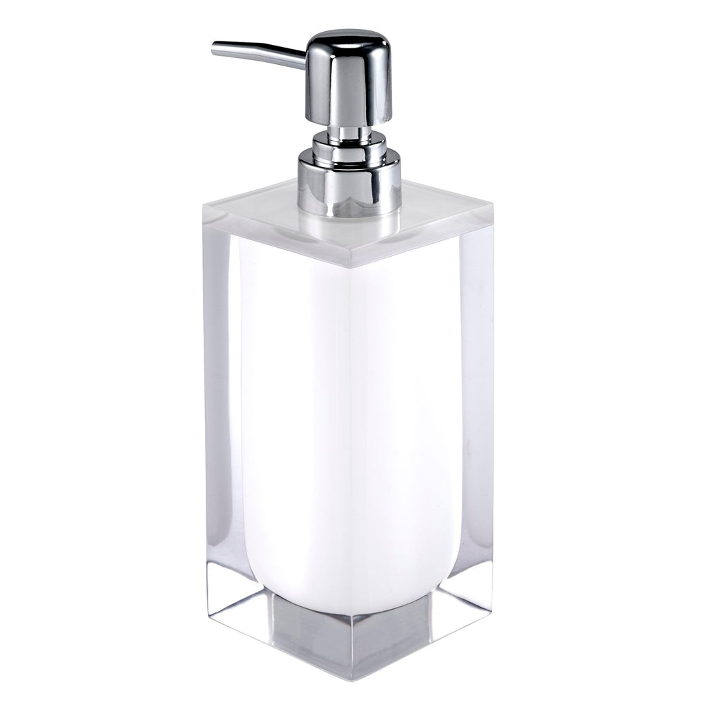 IZOD Resin Bathroom Essentials, White, Lotion Pump/Soap Dispenser - image 3