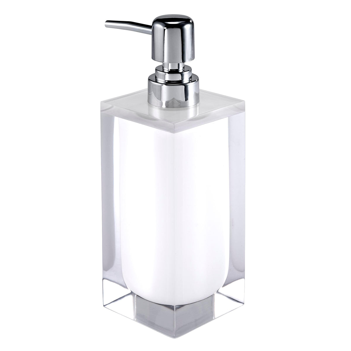 IZOD Resin Bathroom Essentials, White, Lotion Pump/Soap Dispenser - image 3